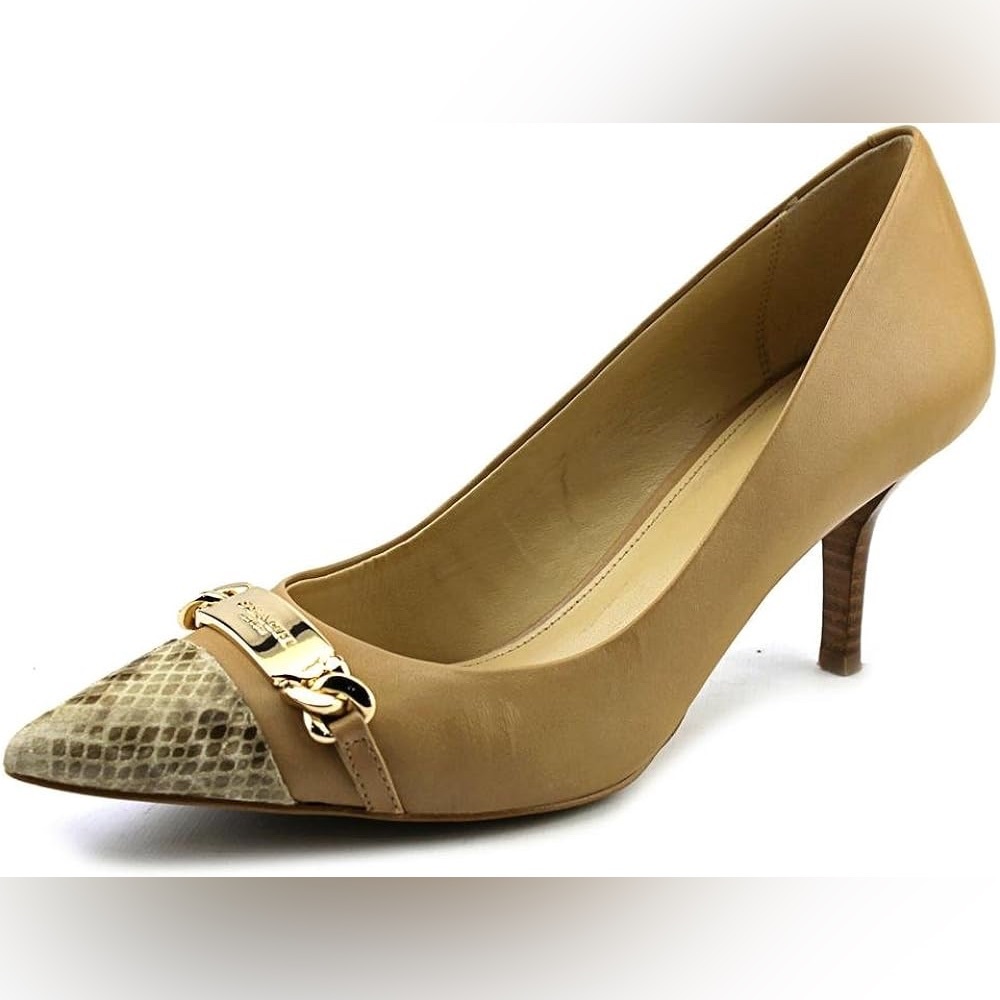 Coach Bowery Nude Heels